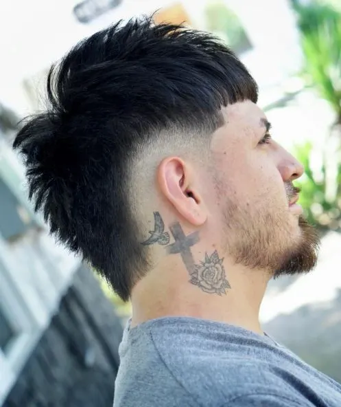Burst Fade Mullet