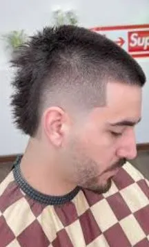 Caesar Cut with Mullet