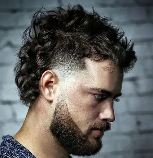 Edgy Mullet with Beard: