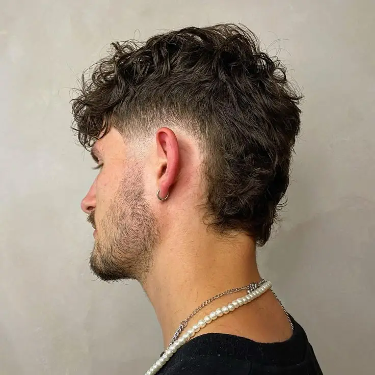 Faded Mullet with Fringe