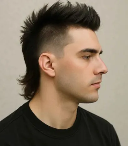 Faux Hawk Mullet