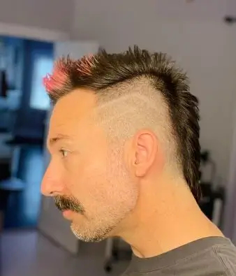 Mullet with Disconnected Undercut