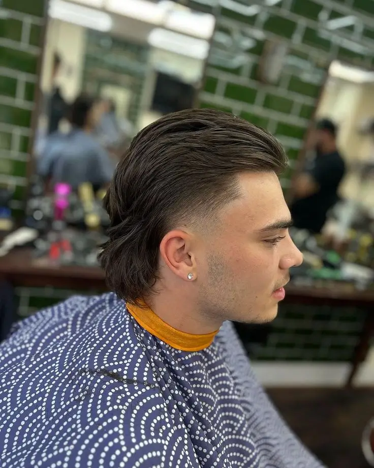 Slicked Back Mullet