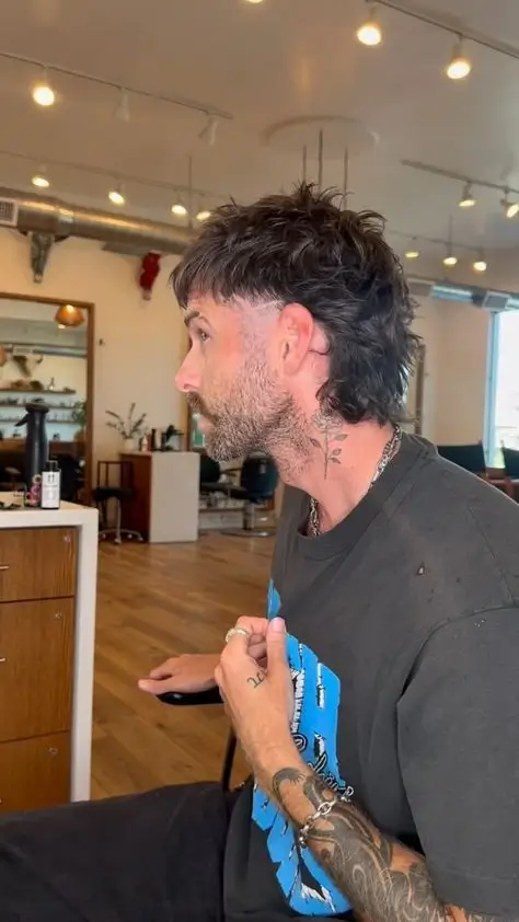 Spiky Mullet with Angular Fringe