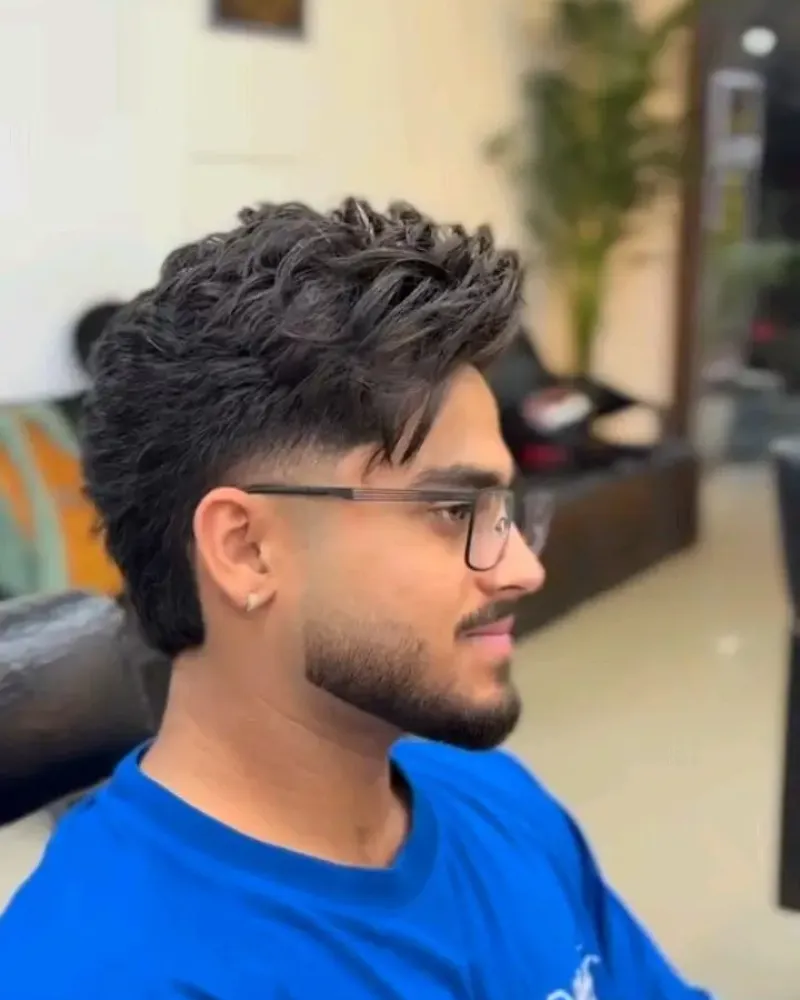 Trendy Short Mullet with Low Taper Fade