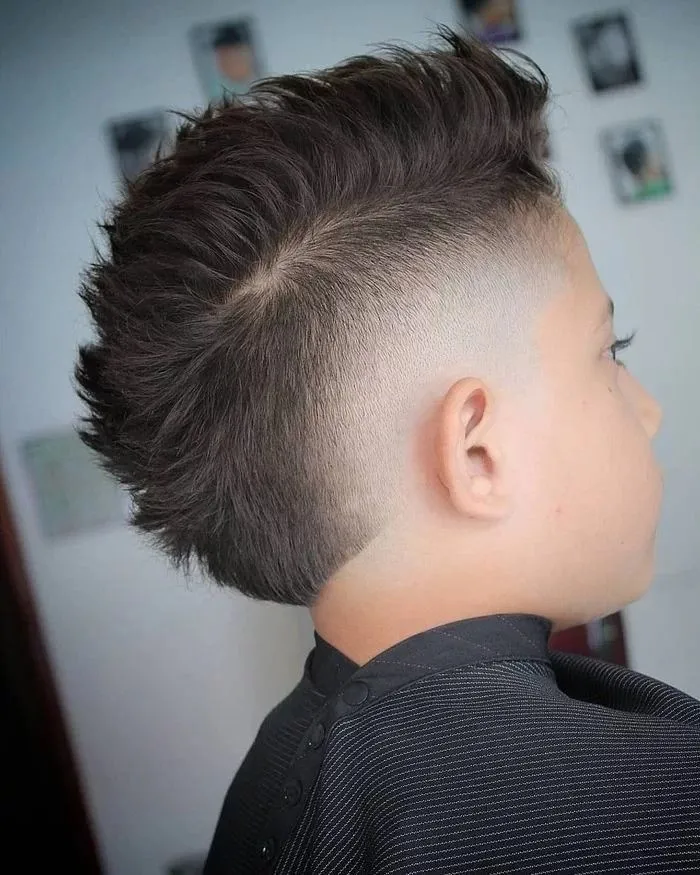 Short Kids Mullet Fade