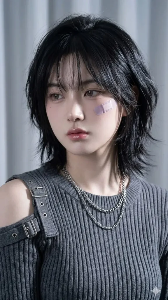 Soft Mullet with Bangs for Girls