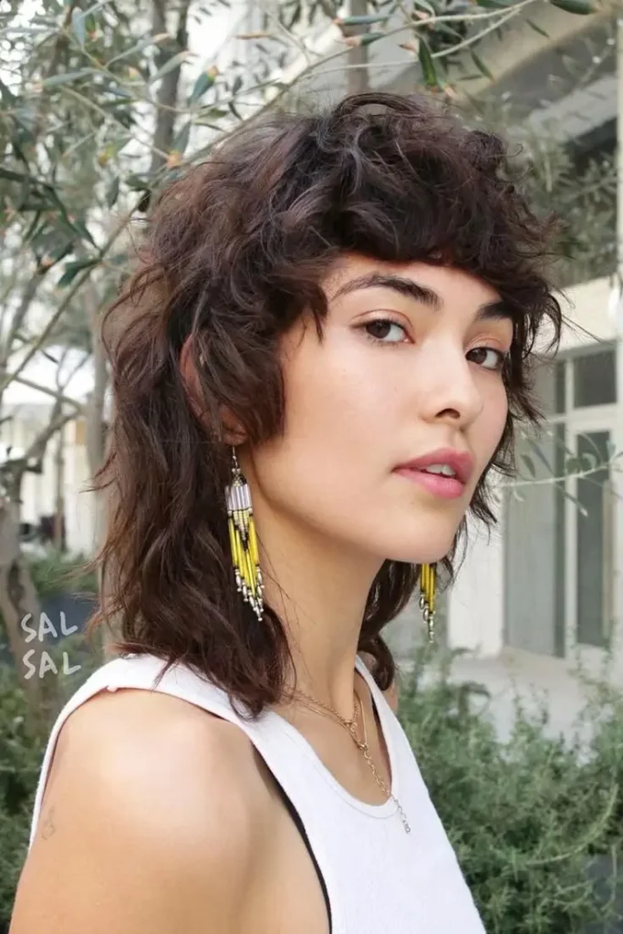 Tousled mullet