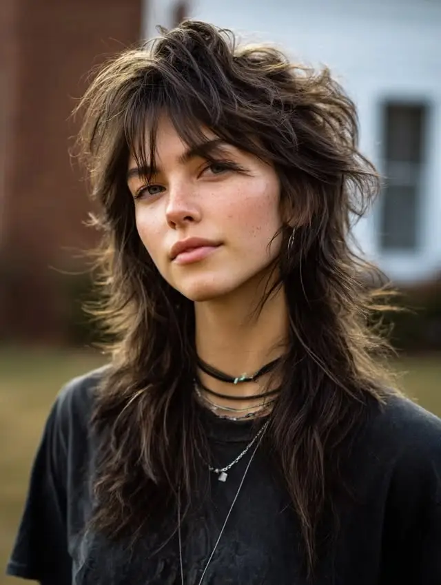 Wolf Cut Inspired Mullet