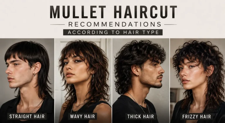mullet haircut according to hair type