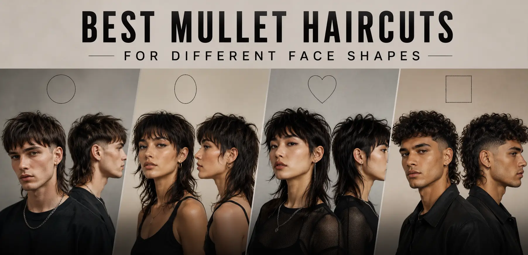 Modern Mullet for Different Face Shapes