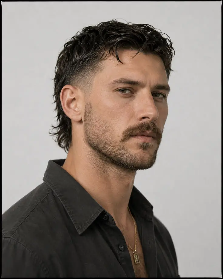 Best Mullet for Oblong Face Shape